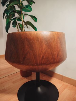 Sillón Club Giratorio Kare Design Nogal