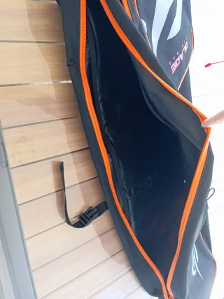 Mochila Aletas 110L Negro/Naranja