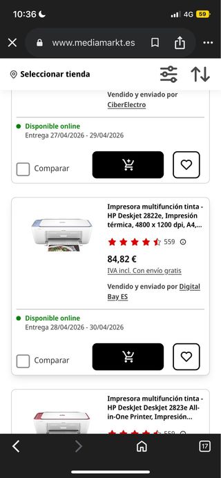 Impresora HP DeskJet 302x