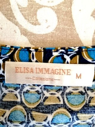 Camisa estampada manga 3/4