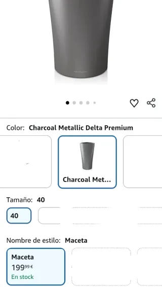 Lechuza 15543 - Maceta Delta Premium Kit completo