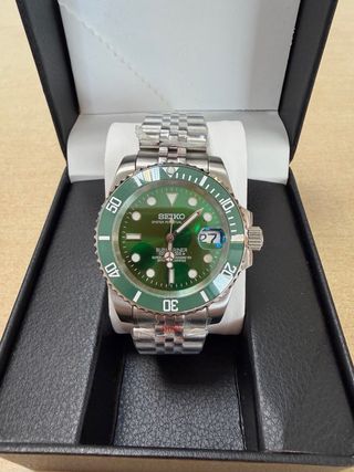 Reloj Seiko Mod Sub Hulk