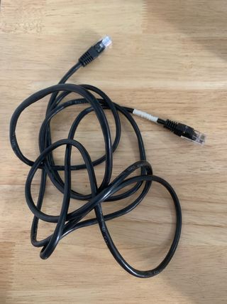 Cable de red Ethernet negro