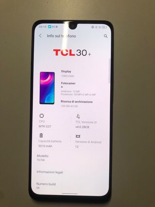 TCL 30+ 128GB - Display Nuovo - Ottimo Stato