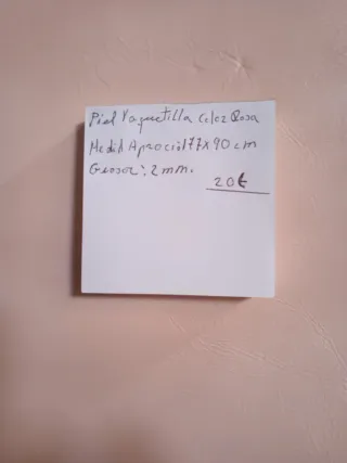 Piel vaquetilla color rosa 20 €.
