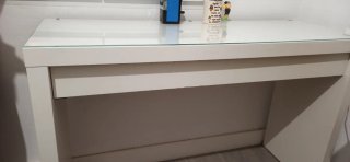 Tocador Blanco con Cristal Ikea