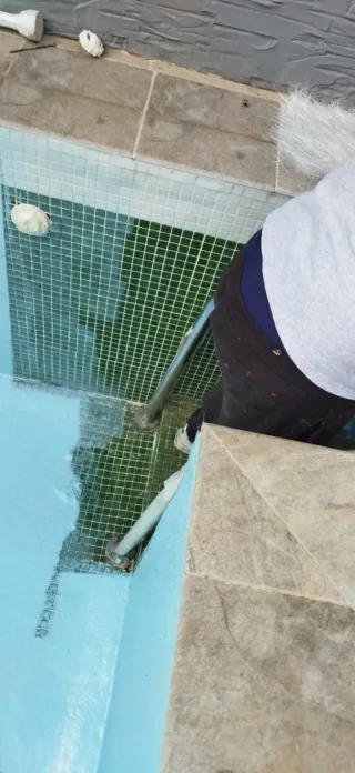 Piscina de fibra para pintar