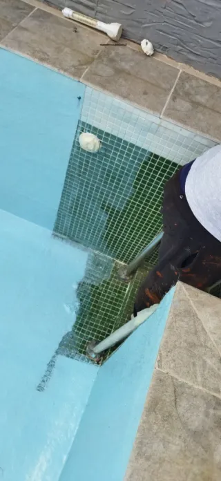 Piscina de fibra para pintar