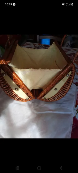 Bauletto vintage in vimini