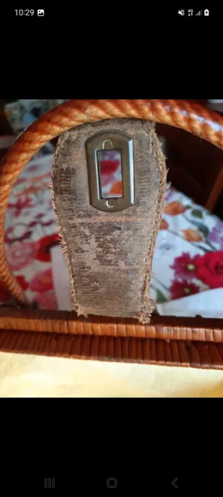 Bauletto vintage in vimini