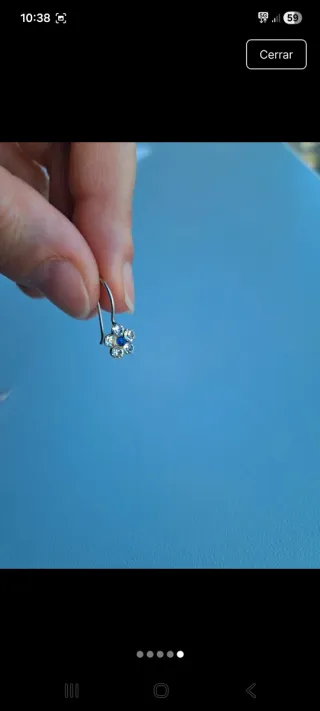 Pendientes en.forma de flor