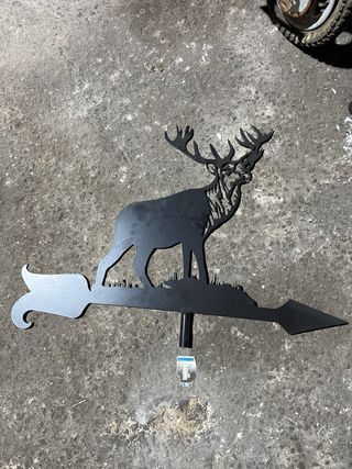 Veleta de hierro negra