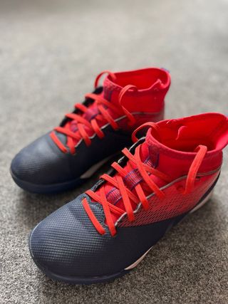 Zapatillas Fútbol Kipsta Talla 31-32 Azul/Rojo