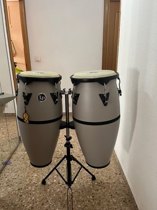 Congas LP Grigi 10 e 11 con Supporto Chiave LP