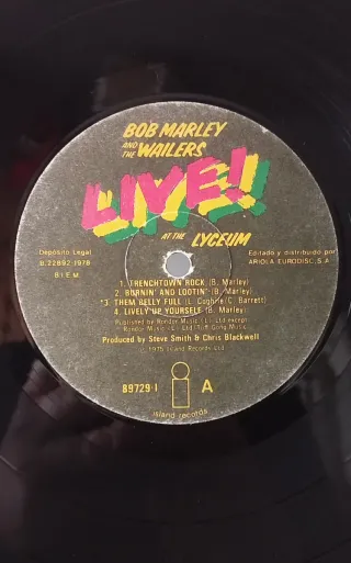 Vinilo Bob Marley & The Wailers Live!