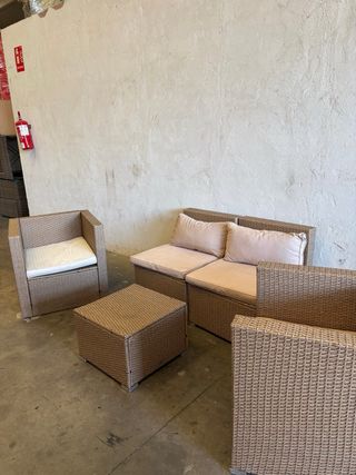 Muebles Exterior Ratán Beige