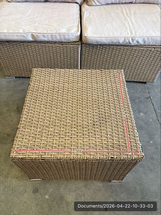 Muebles Exterior Ratán Beige