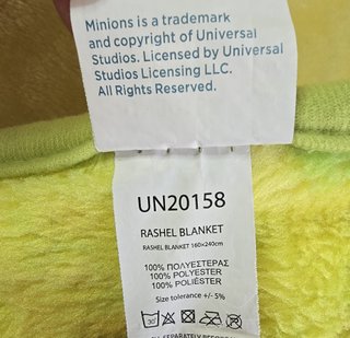 Manta Minions Cama 90