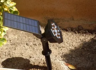 2 Farolas Solares Exterior Suelo y Pared