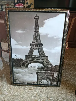 Quadro Torre Eiffel con cornice