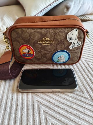 Bolso Marrón con Snoopy