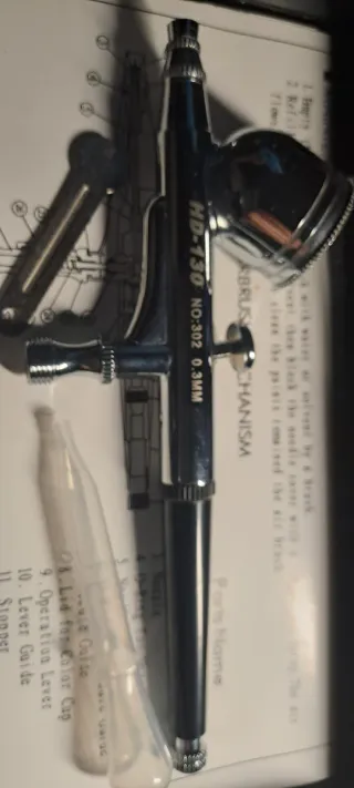 Aerografo professionale cromato
