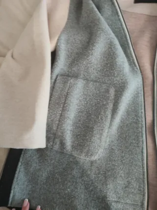 Cappotto Grigio Rosa Taglia L