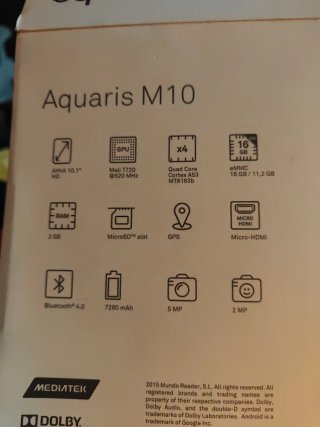 Tablet Bq Aquaris M10 Negra