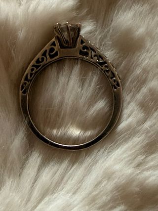 Anillo compromiso plata con circonita