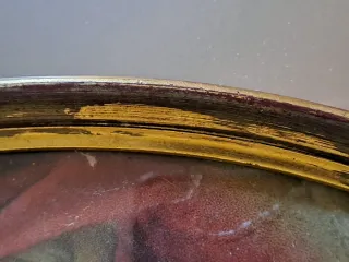 Cornice vintage Sacro Cuore legno dorato