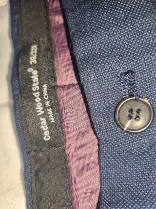 Conjunto chaleco y pantalón traje azul Primark T48