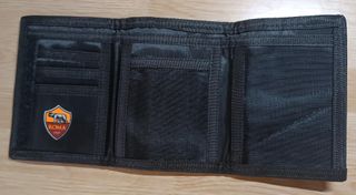 Portafoglio AS Roma Nero Nuovo Mai Usato