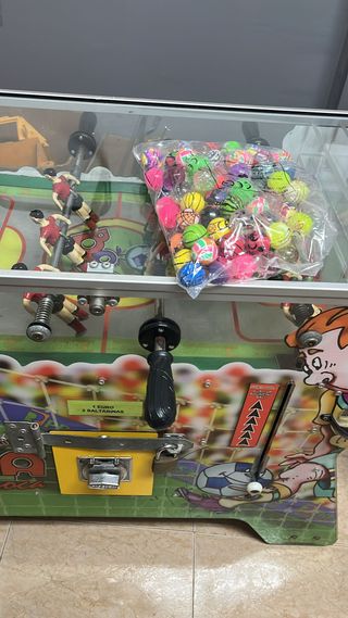 Futbolín Mini Presas Bolas Saltarinas 32mm
