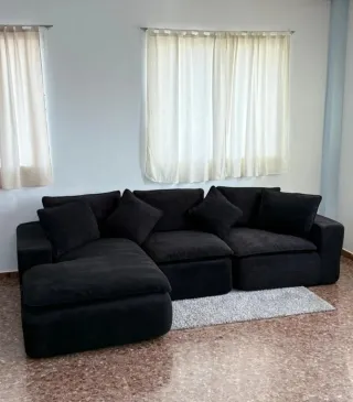 Sofá chaise longue tela
