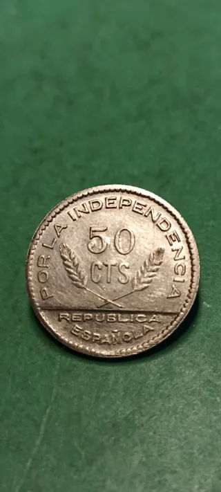 50 Céntimos 1937 PJR.