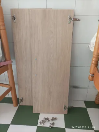 2 Puertas Armario 60x30 con Bisagras Nuevas