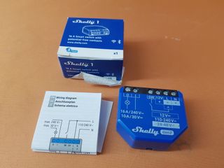 Shelly 1 Gen3 Relé Inteligente WiFi 16A