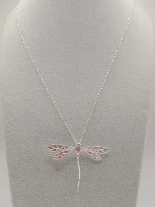 Collana Argento 925 Libellula Art Nouveau