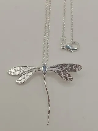 Collana Argento 925 Libellula Art Nouveau