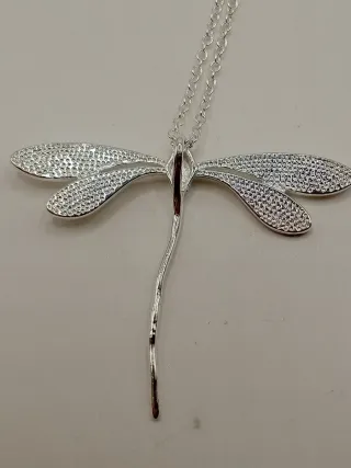 Collana Argento 925 Libellula Art Nouveau