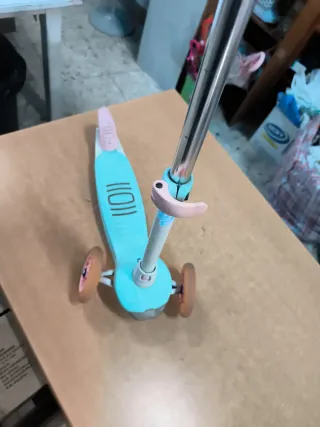 Patinete 3 ruedas rosa y azul