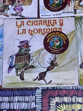 Lote 5 Vinilos Infantiles Cuentos del Mundo