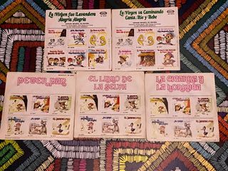 Lote 5 Vinilos Infantiles Cuentos del Mundo