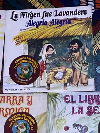 Lote 5 Vinilos Infantiles Cuentos del Mundo