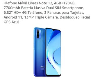 Ulefone Note 12 Azul 128GB