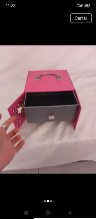 Joyero rosa con estrellas