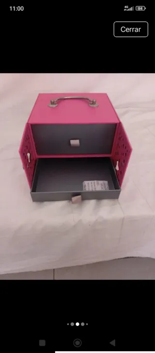 Joyero rosa con estrellas