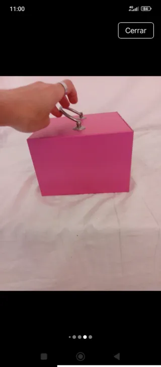 Joyero rosa con estrellas