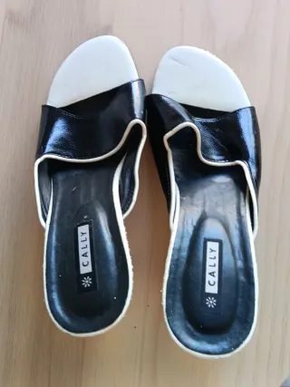 Sandalias Via Uno Plata Talla 37 y, zapatos