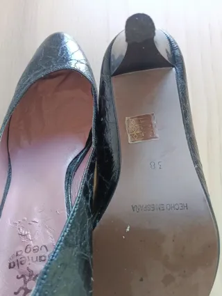 Sandalias Via Uno Plata Talla 37 y, zapatos